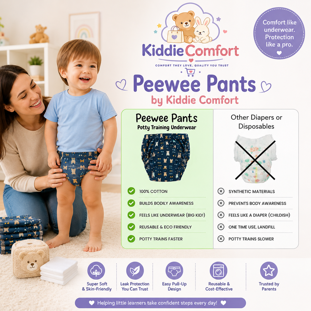PeeWee Pants™ Potty Training Underwear
