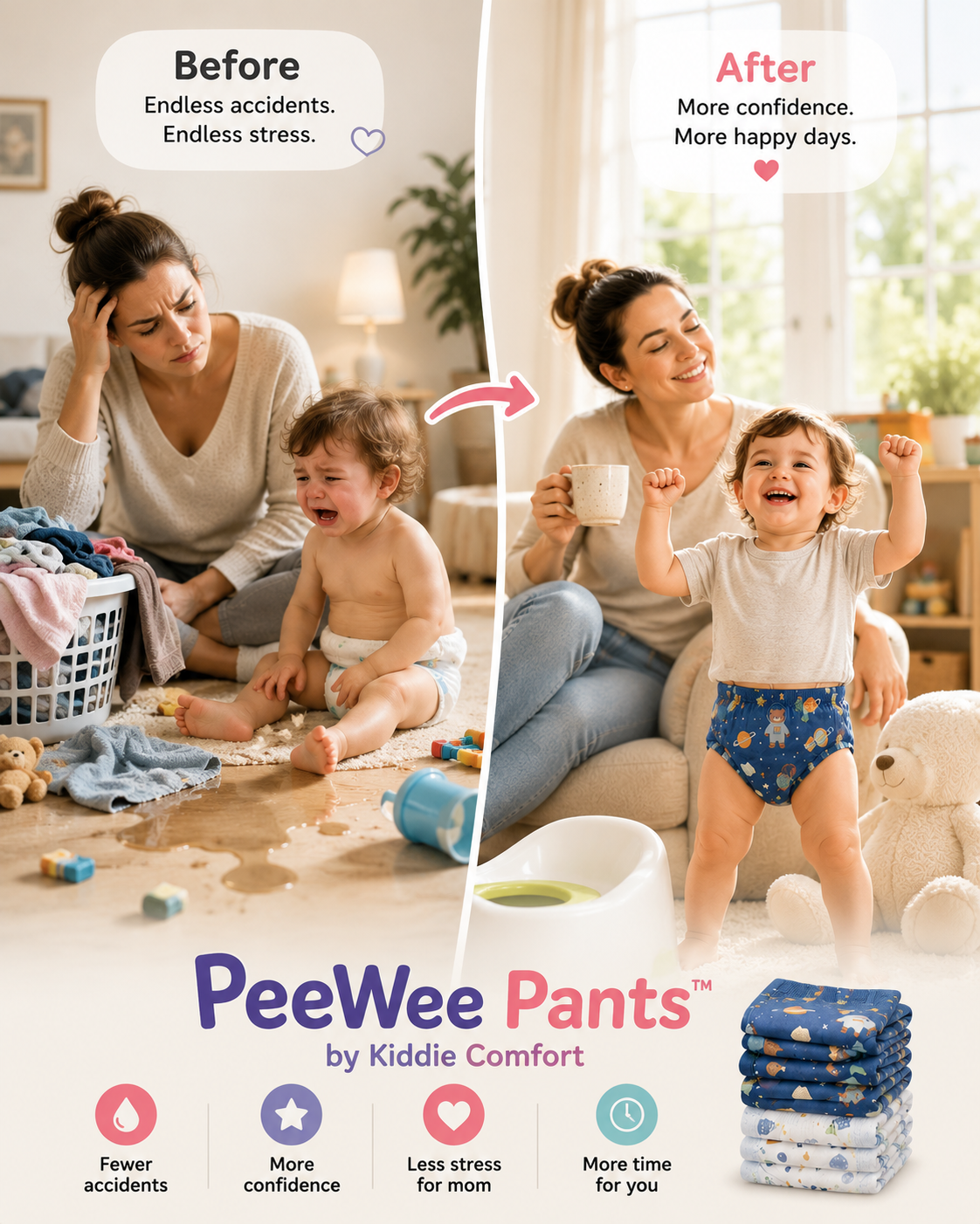 PeeWee Pants™ Potty Training Underwear